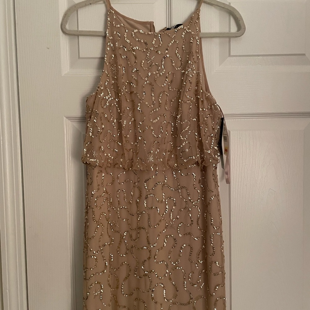 Gold sequin gown